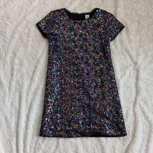 GAP Girls Multicolor Sequin A-Line Dress
